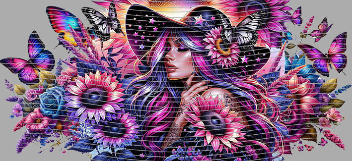 16oz Sunflower Girl-SU-332